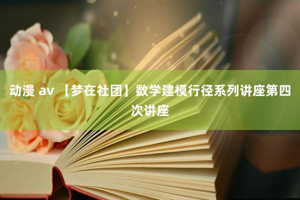 动漫 av 【梦在社团】数学建模行径系列讲座第四次讲座