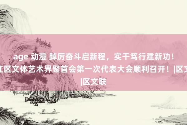 age 动漫 踔厉奋斗启新程，实干笃行建新功！濠江区文体艺术界聚首会第一次代表大会顺利召开！|区文联