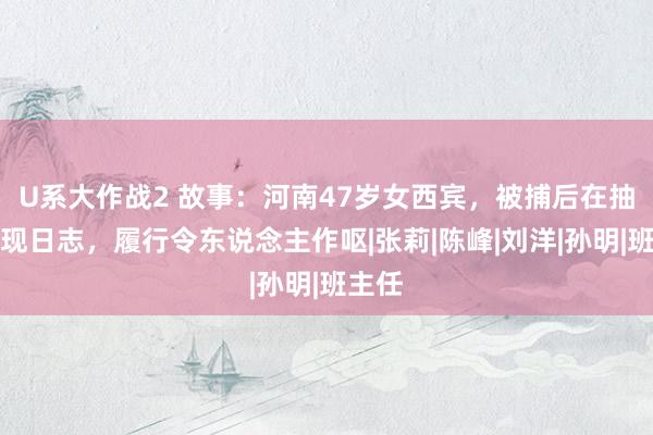 U系大作战2 故事：河南47岁女西宾，被捕后在抽屉发现日志，履行令东说念主作呕|张莉|陈峰|刘洋|孙明|班主任