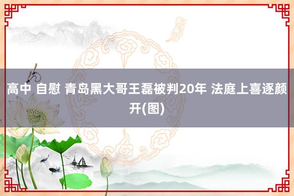 高中 自慰 青岛黑大哥王磊被判20年 法庭上喜逐颜开(图)