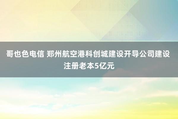 哥也色电信 郑州航空港科创城建设开导公司建设 注册老本5亿元